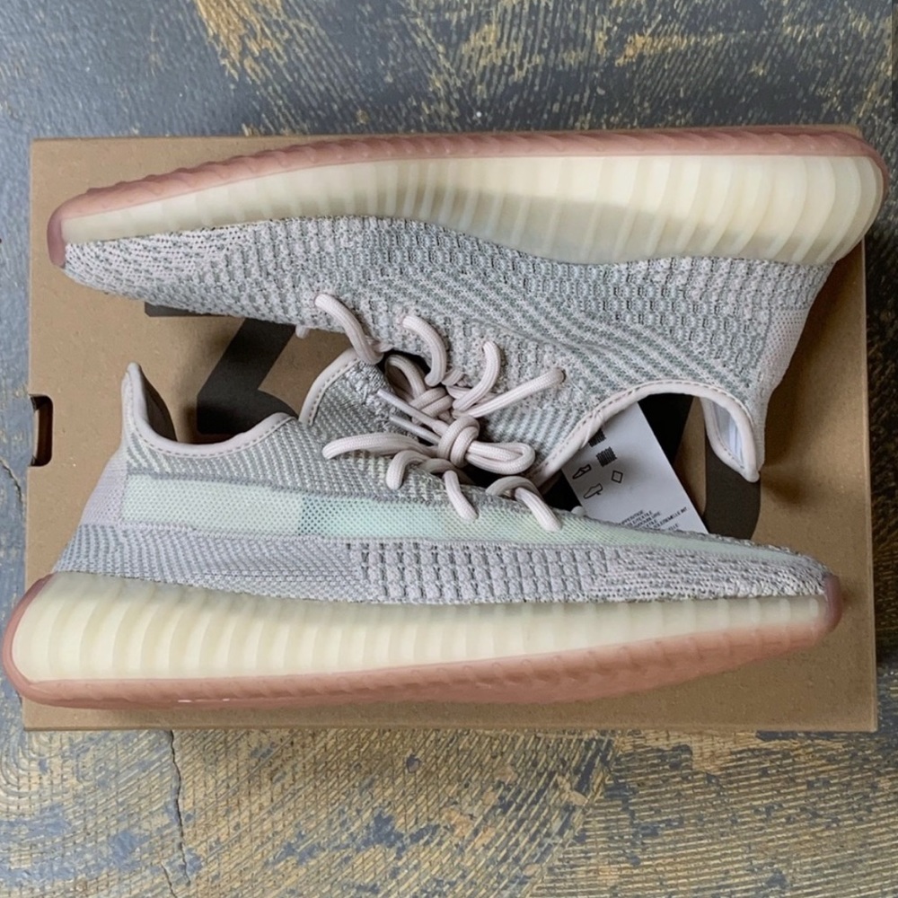 Adidas Boost Yeezy 350 V2 Citrin FW3042 10 - Picture 2 of 8